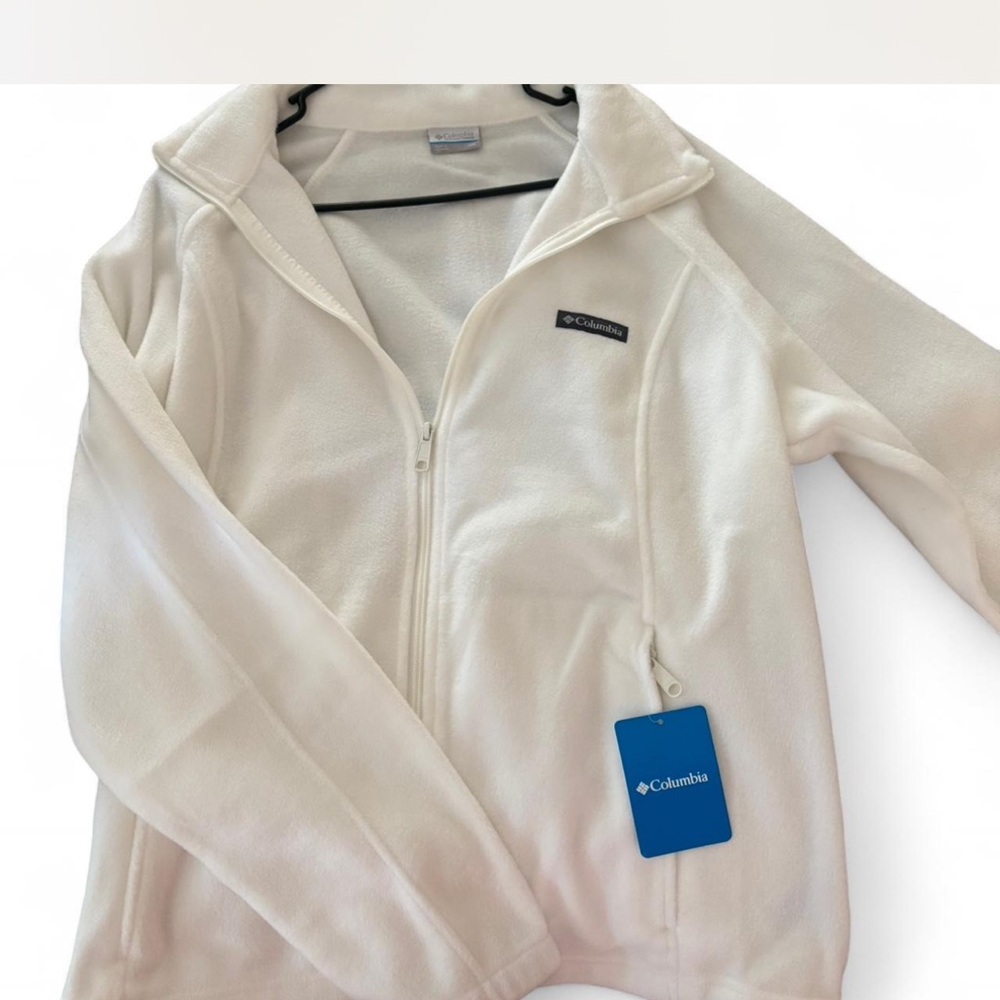 Columbia Soft White Fleece Jacket